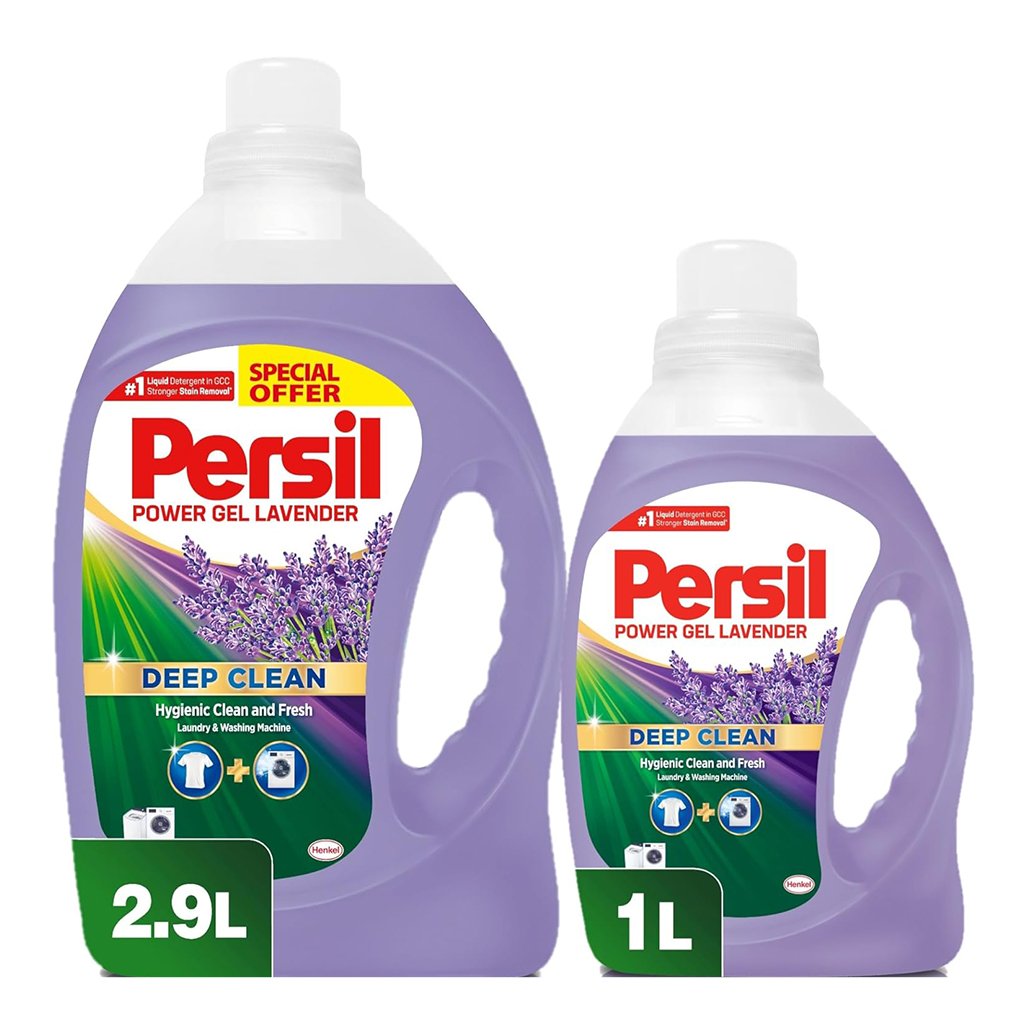 persil-power-gel-lavander-2900ml-plus-1000ml Persil Power Gel, Lavender, 2.9L + 1L - Image 1