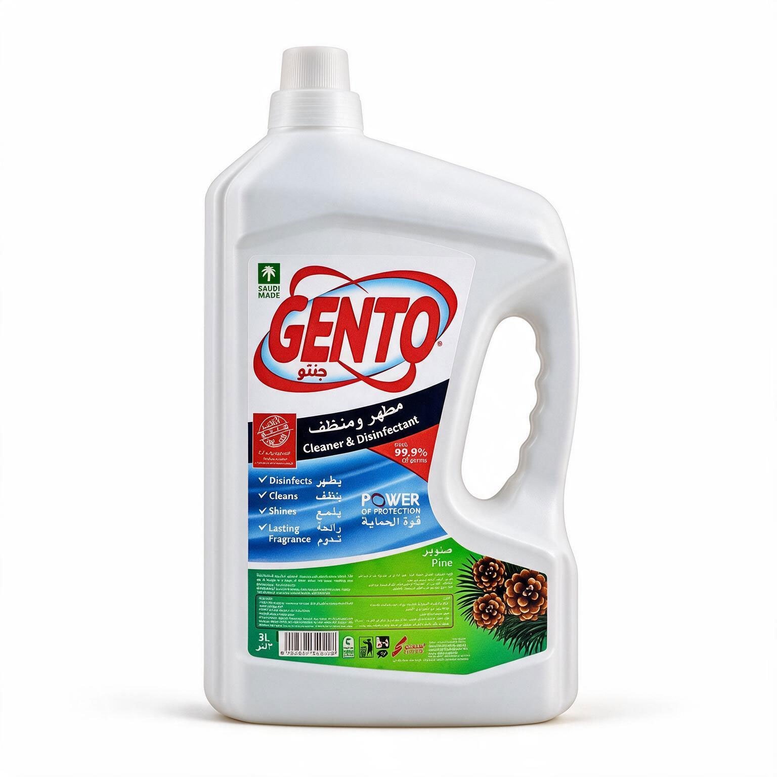 gento-pine-fresh-disinfectant-multi-surface-cleaner-3l Gento Pine Fresh – Disinfectant & Multi-Surface Cleaner (3L) - Image 1